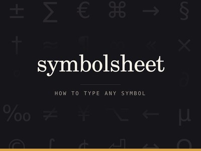Symbolsheet priekšskatījums